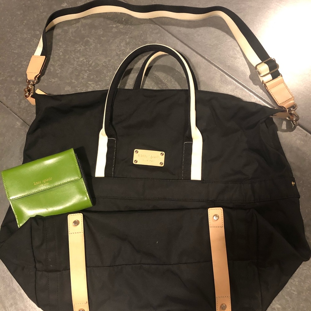Kate Spade Tote/travel bag & free wallet!